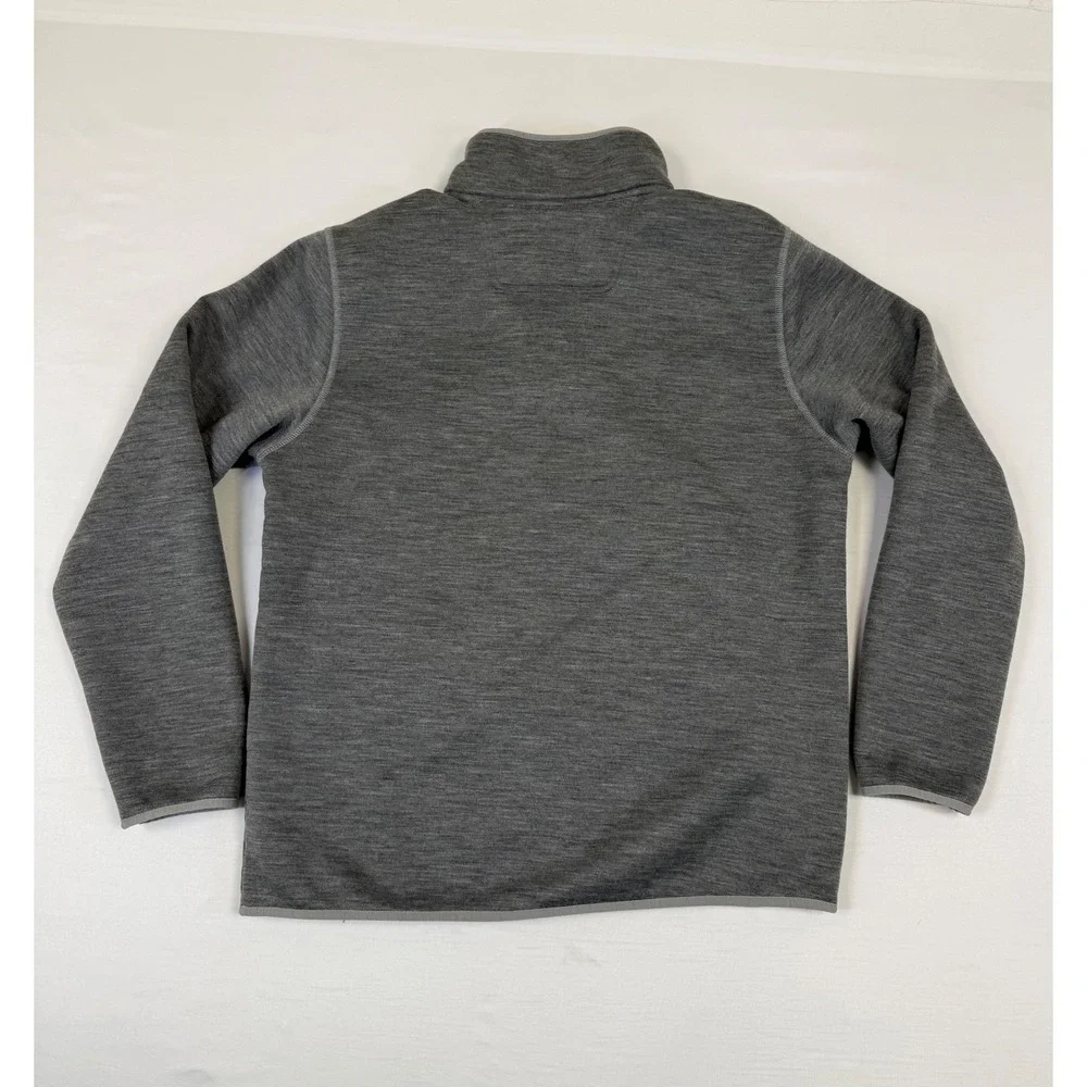 The North Face Men's Sherpa Patrol‎ 1/4 Snap Heavy Fleece Pullover Gray Size L